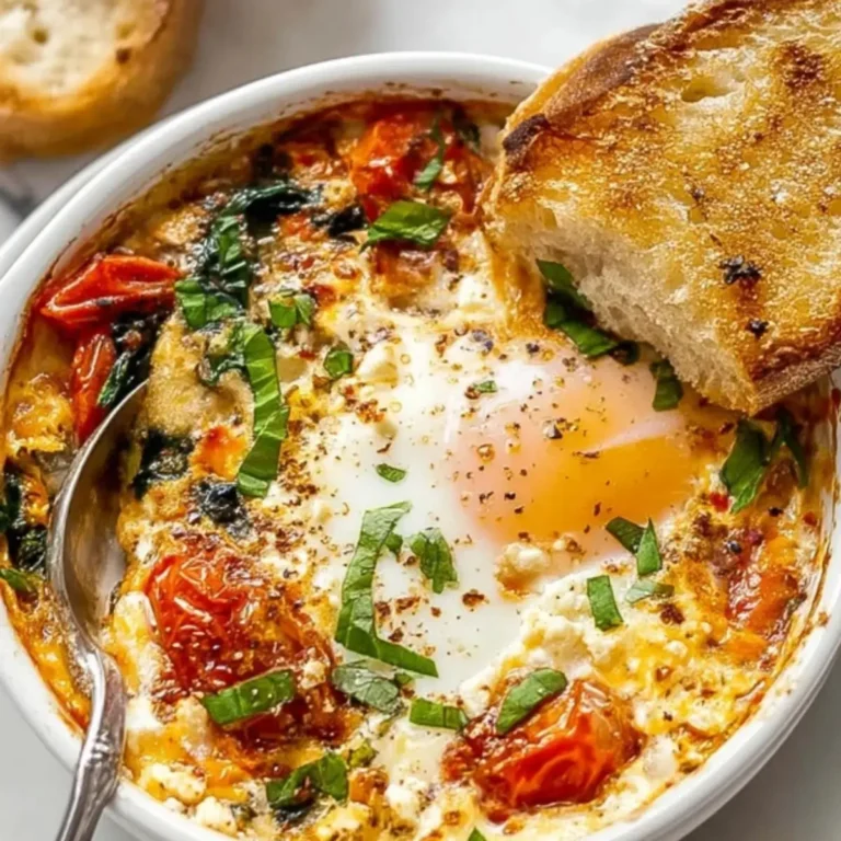 Baked Feta Eggs