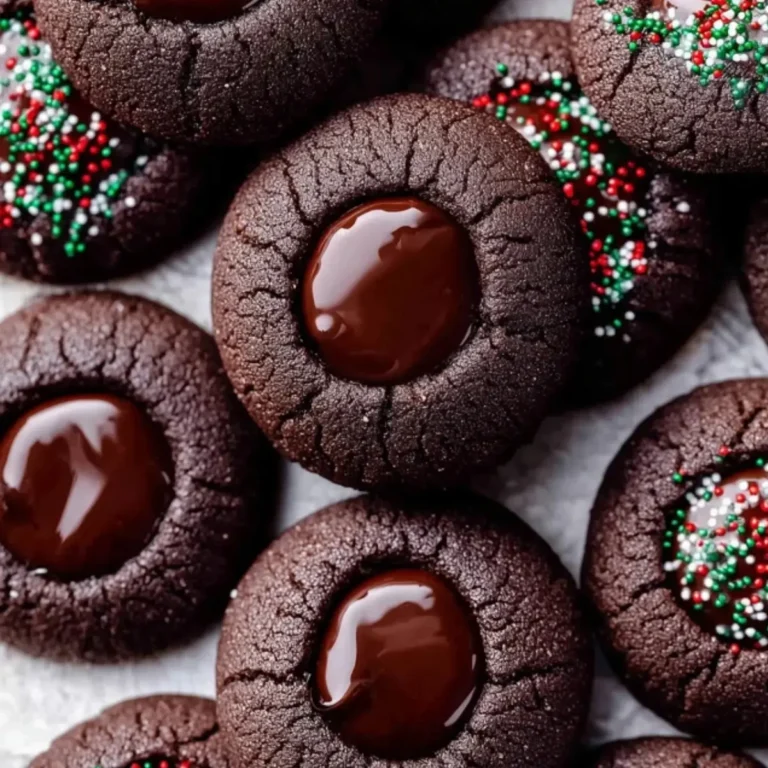 Chocolate Thumbprint Cookies