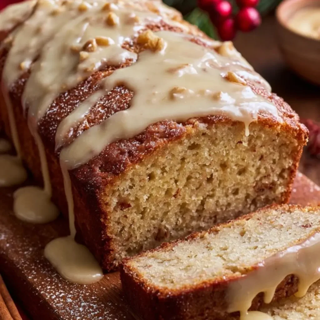 Christmas Eggnog Bread