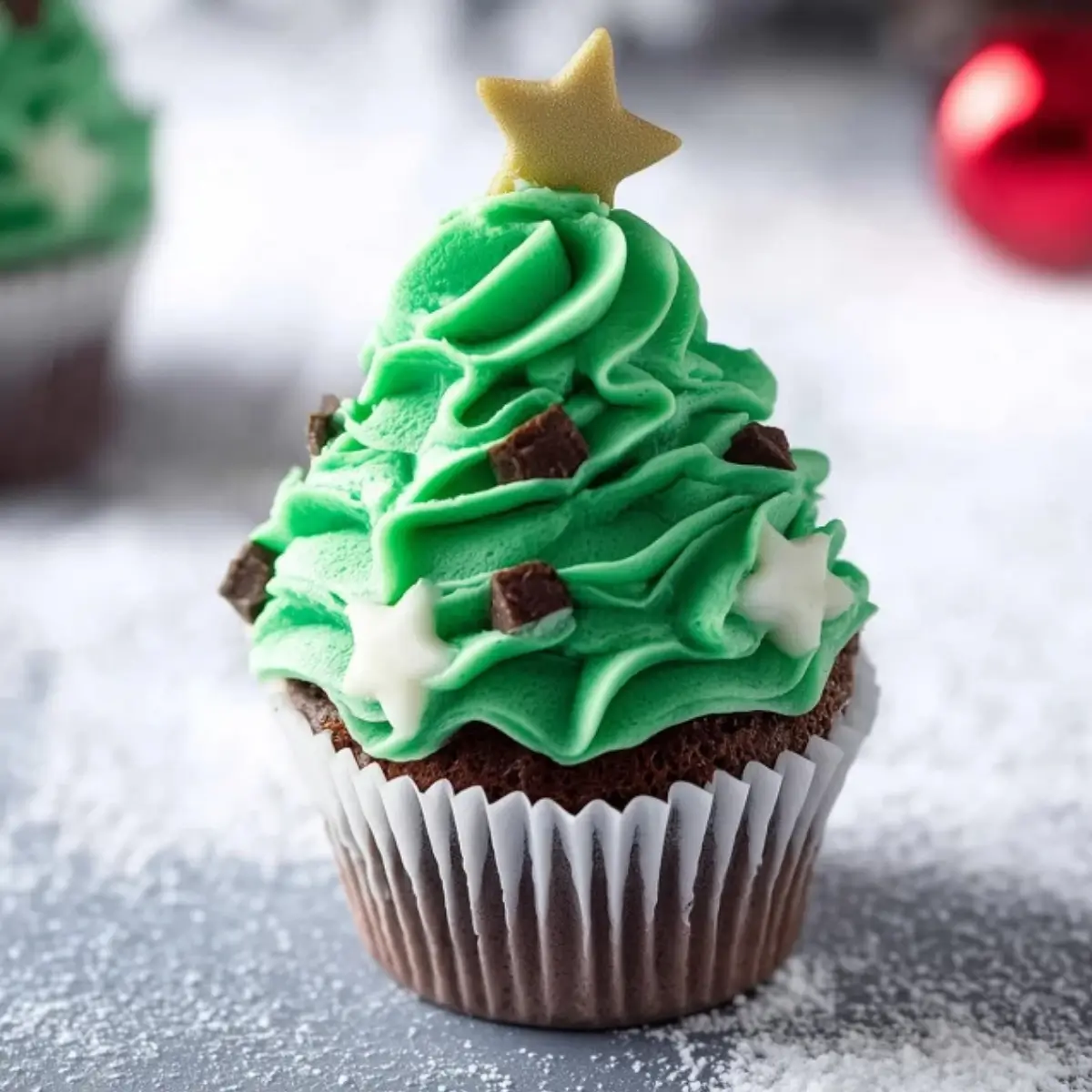 Christmas Tree Cupcakes