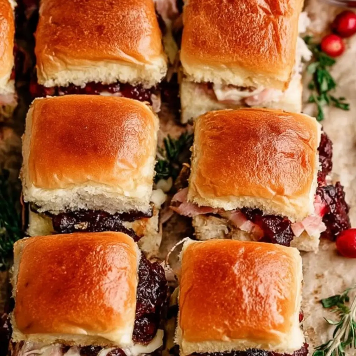 Cranberry Turkey Sliders