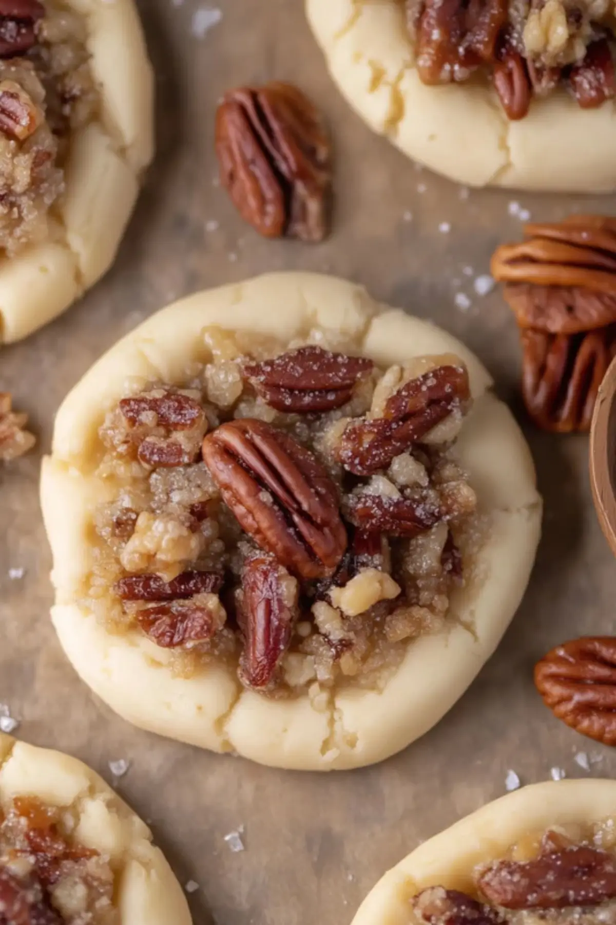 Crumbl pecan pie cookies