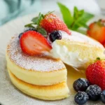 Fluffy Japanese Soufflé Pancakes