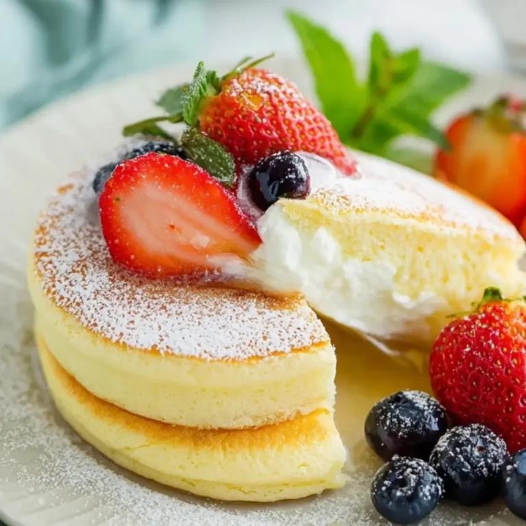 Fluffy Japanese Soufflé Pancakes