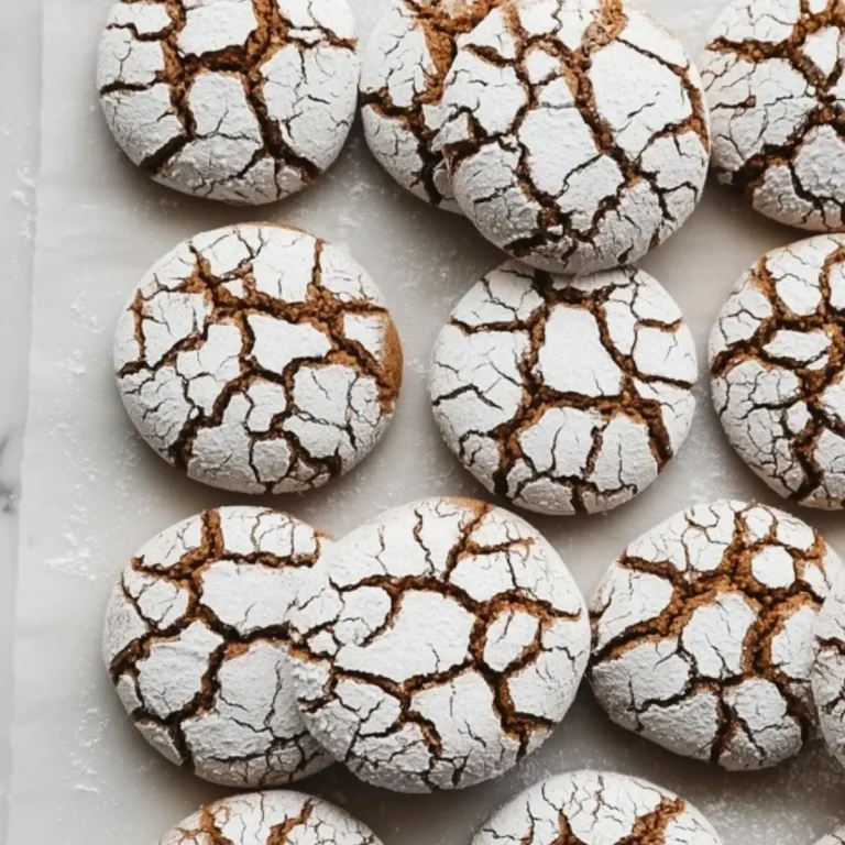 Gingerbread Crinkle Cookies