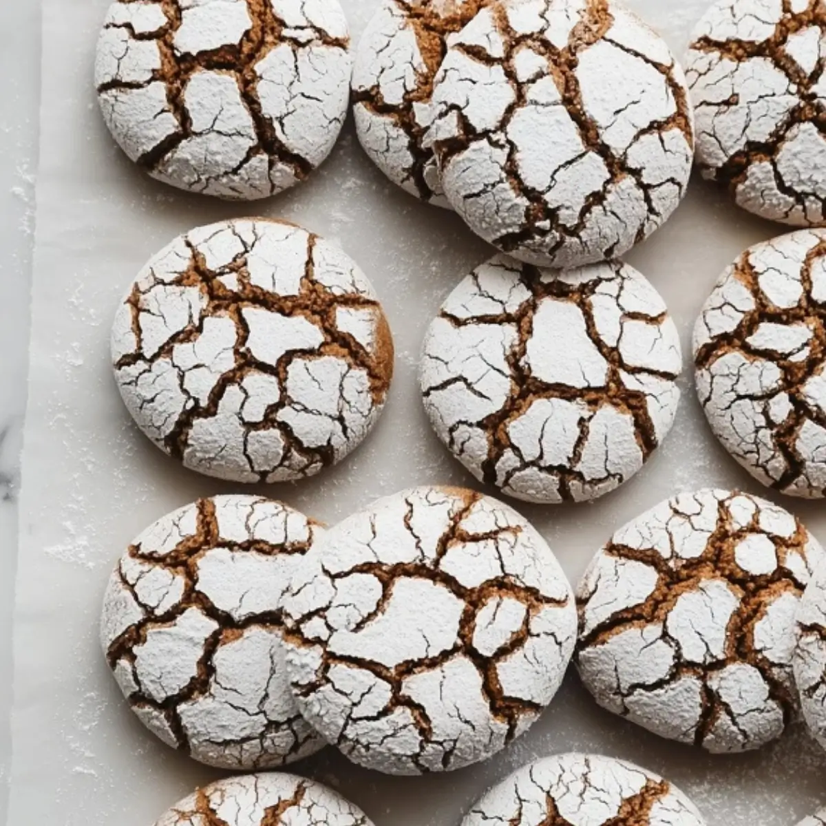 Gingerbread Crinkle Cookies