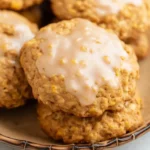 Iced Pumpkin Oatmeal Cookies