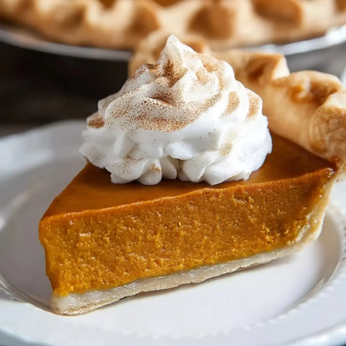 Libby’s Classic Pumpkin Pie
