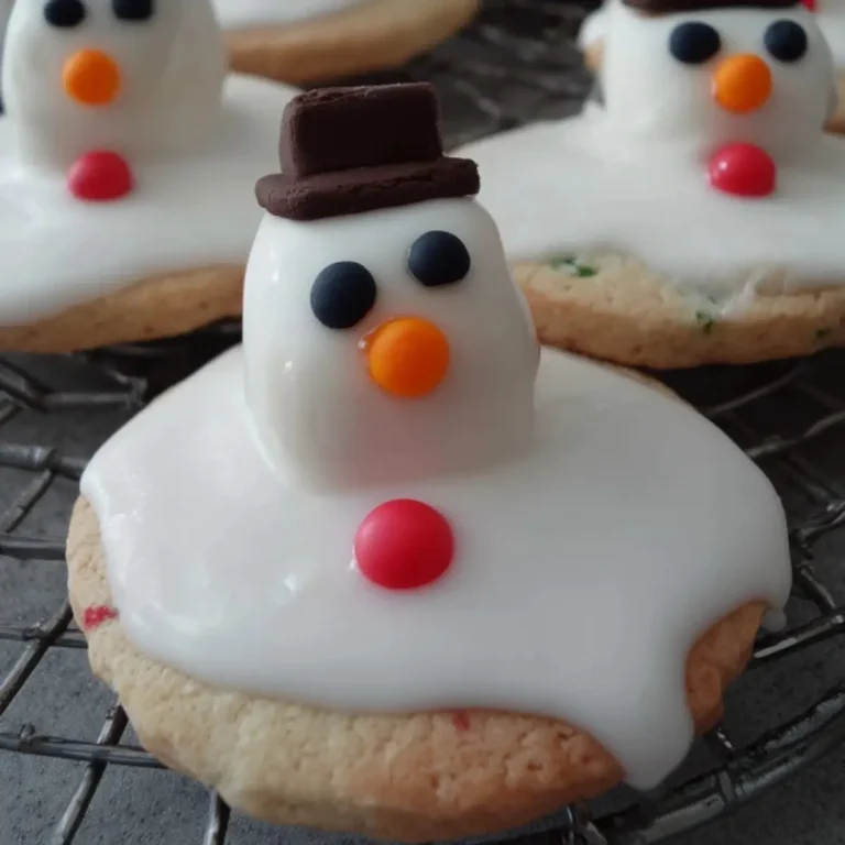 Melted Snowman Biscuits