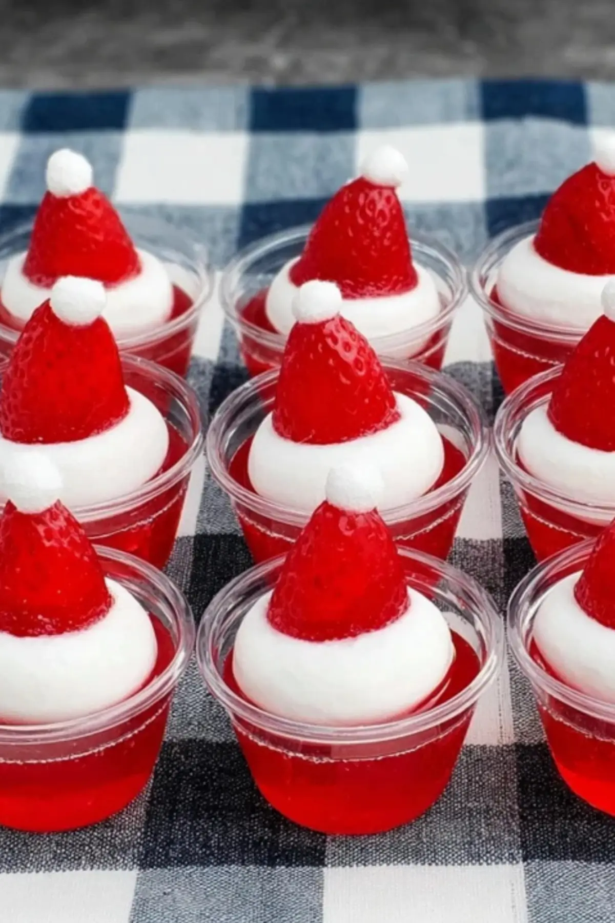 Santa Hat Jello Shots