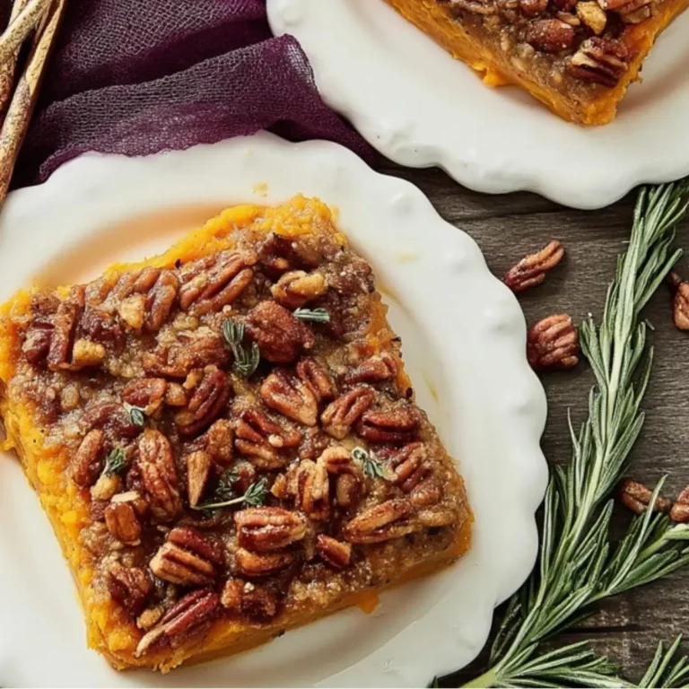 Sweet Potato Casserole with Pecan Topping