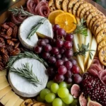 Thanksgiving charcuterie board, easy appetizer