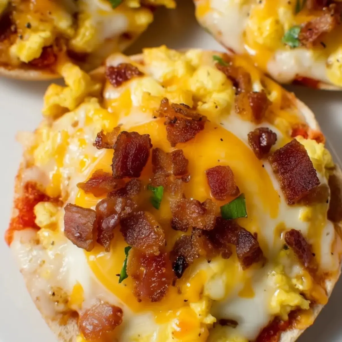 English Muffin Breakfast Pizzas