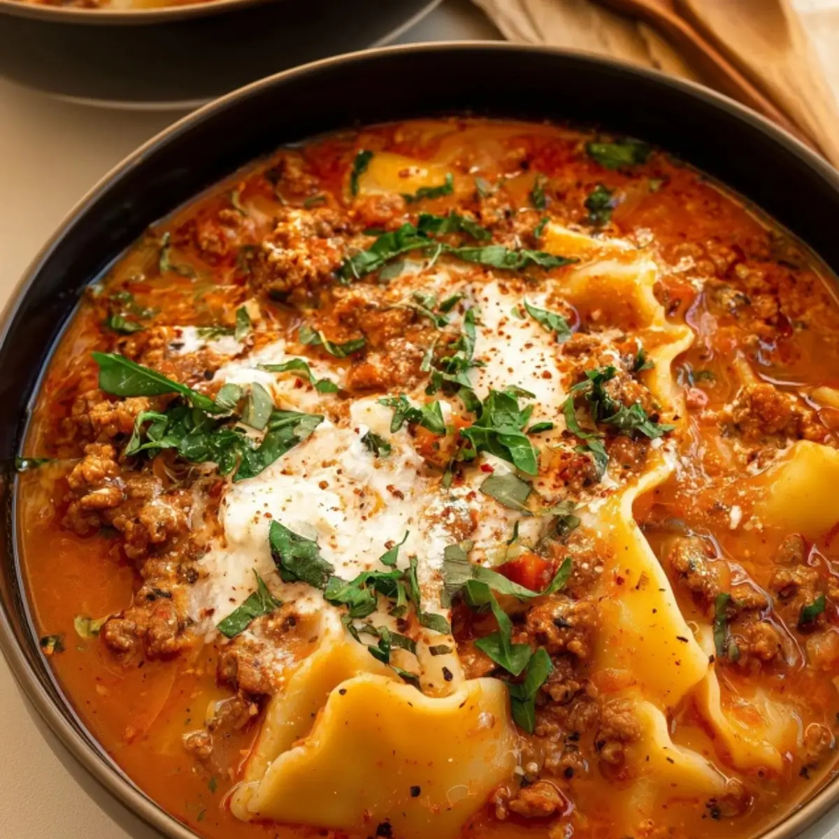 Lasagna Soup