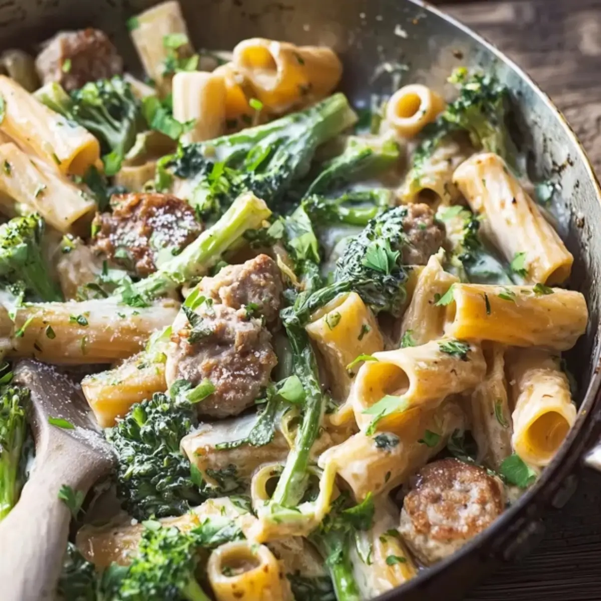 Rigatoni with Broccoli and Sausage