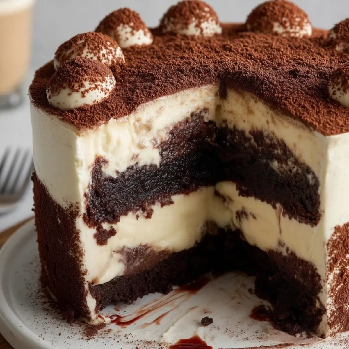 Tiramisu Chocolate Layer Cake