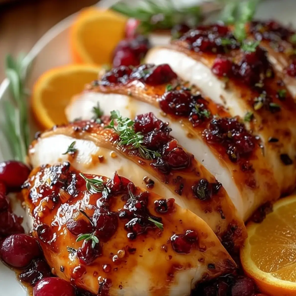 Turkey with Cranberry Glaze