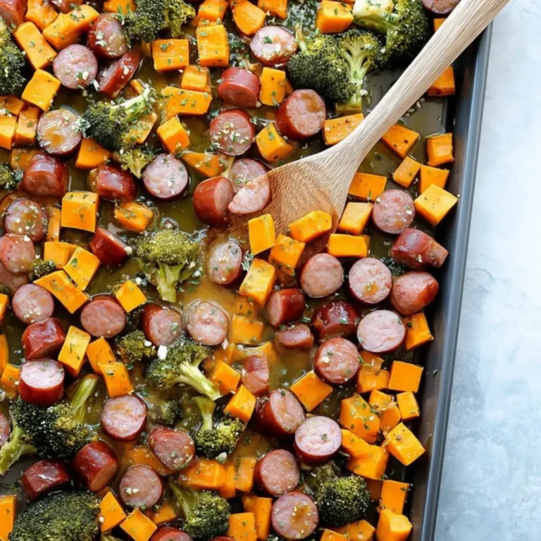 honey garlic sausage sweet potatoes