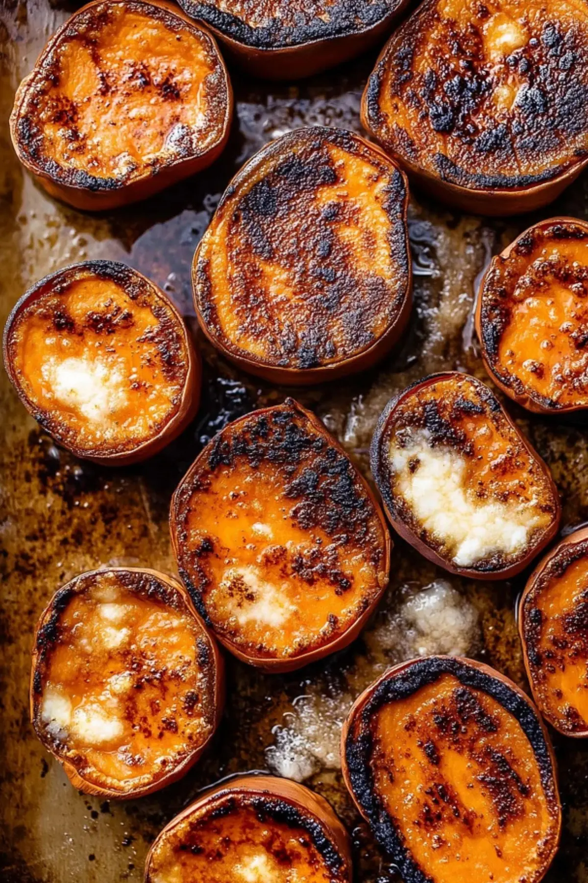 melting sweet potatoes