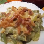 simple cheesy green bean casserole