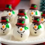 snowman oreo balls