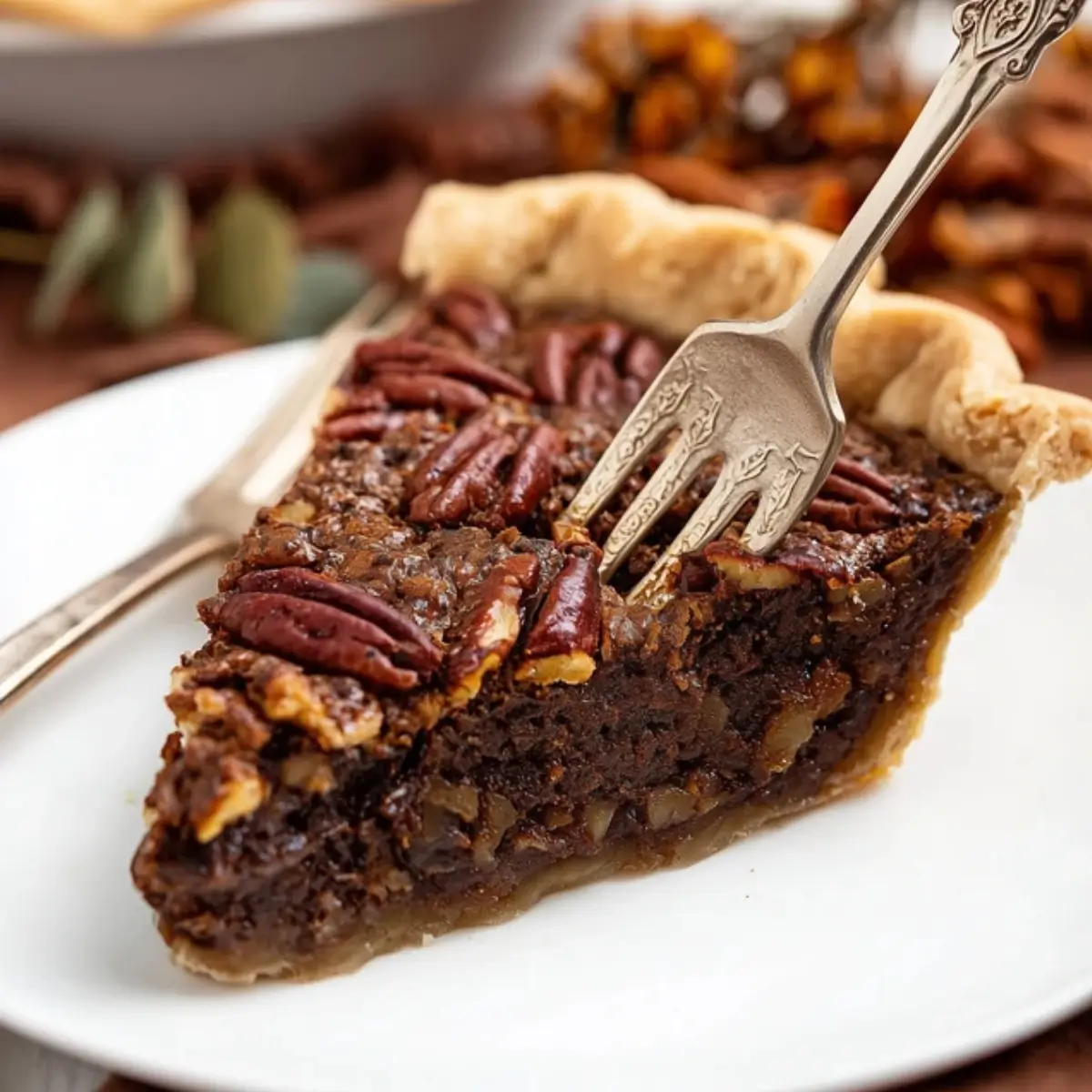 texas pecan fudge pie