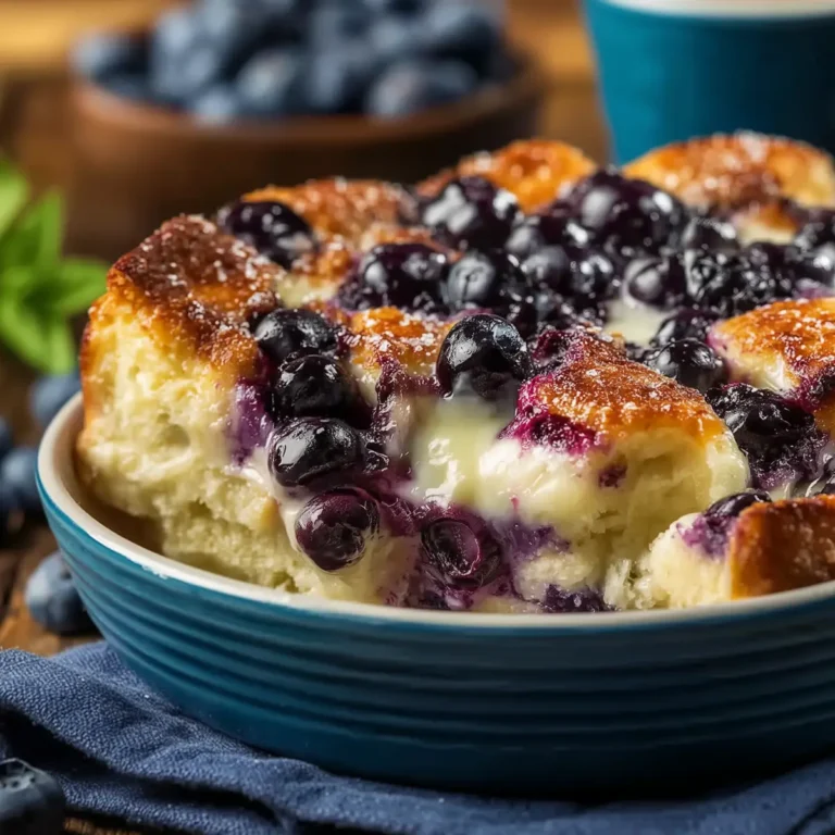 Blueberry Cottage Cheese Breakfast Bake
