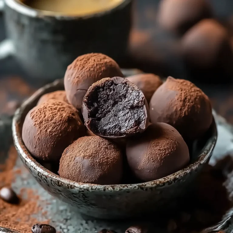 Dark Chocolate Espresso Truffles
