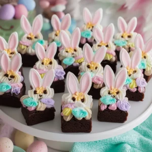 Easter Bunny Brownie Bites