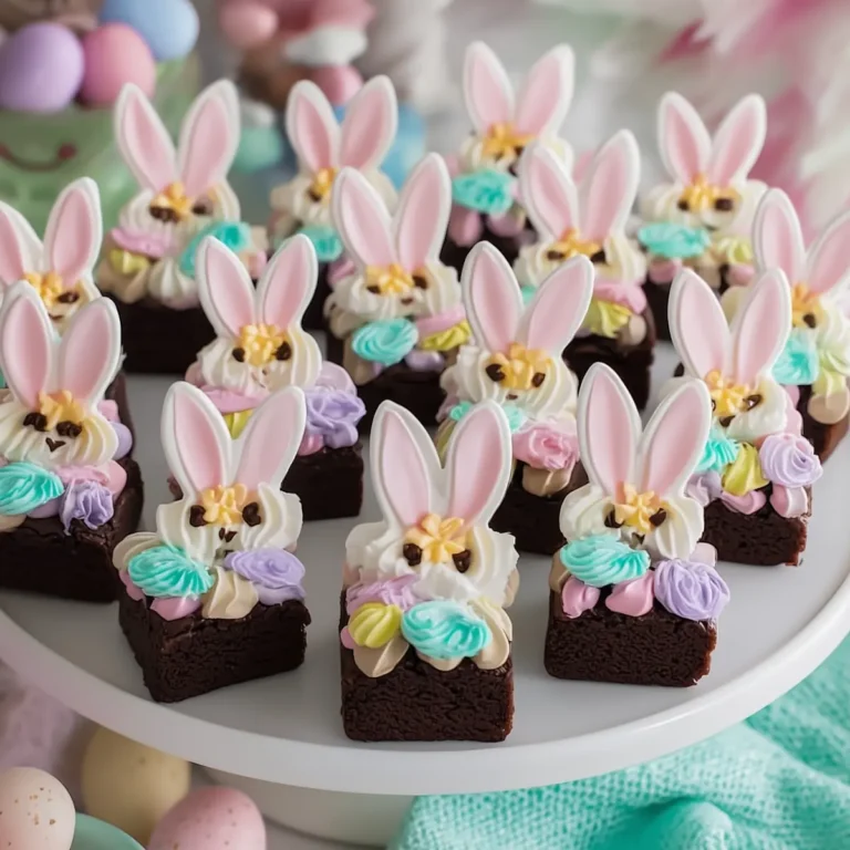 Easter Bunny Brownie Bites
