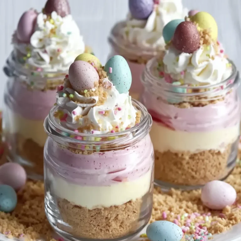 Easter Egg Cheesecake Jars