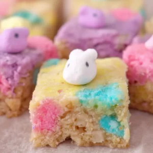 Easter Peeps Sugar Cookie Bars