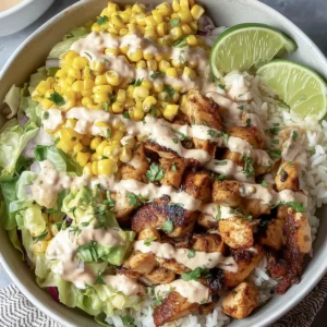 Healthy Street Corn Chicken Rice Bowl