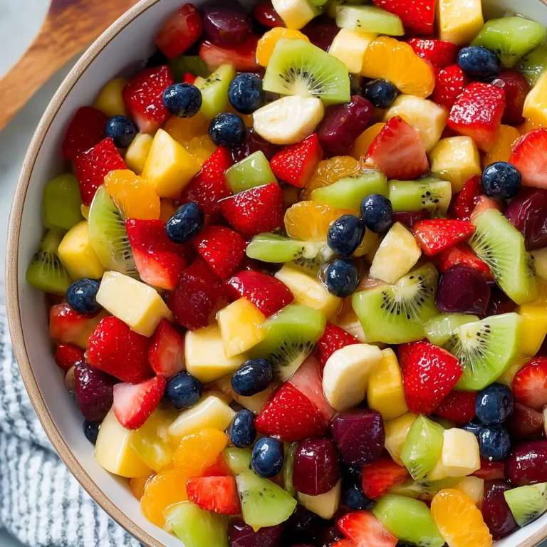 Honey Lime Rainbow Fruit Salad