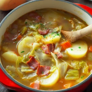 Irish Bacon, Cabbage, and Potato Soup
