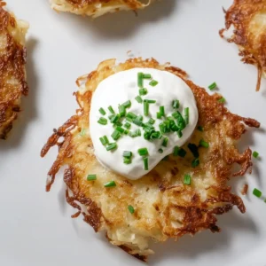 Irish Boxty with Sour Cream