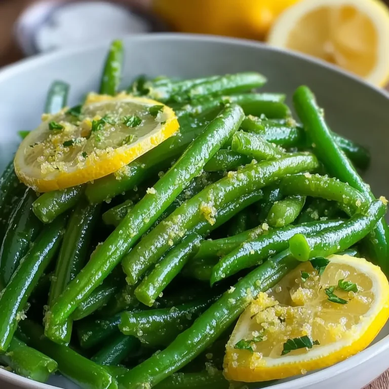 Lemon Butter Easter Green Beans
