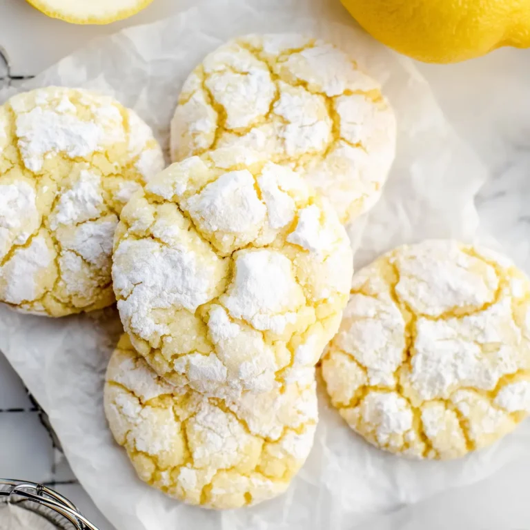 Lemon Crinkle Cookies