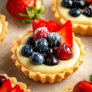 Mini Fruit Tarts With Pastry Cream