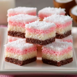 Neapolitan Coconut Candy