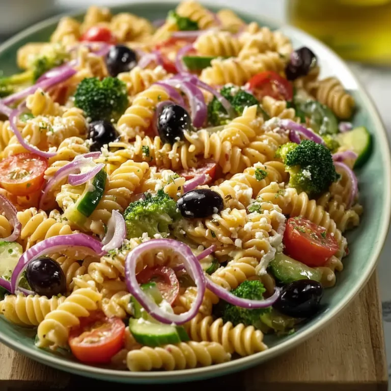 No Mayo Pasta Salad