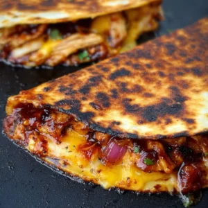 Blackstone Hot Honey BBQ Chicken Quesadillas