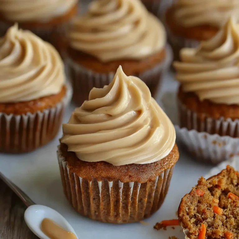 Carrot Cake Cupcakes with Brown Sugar Cream Cheese Frosting