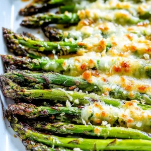 Cheesy Garlic Roasted Asparagus