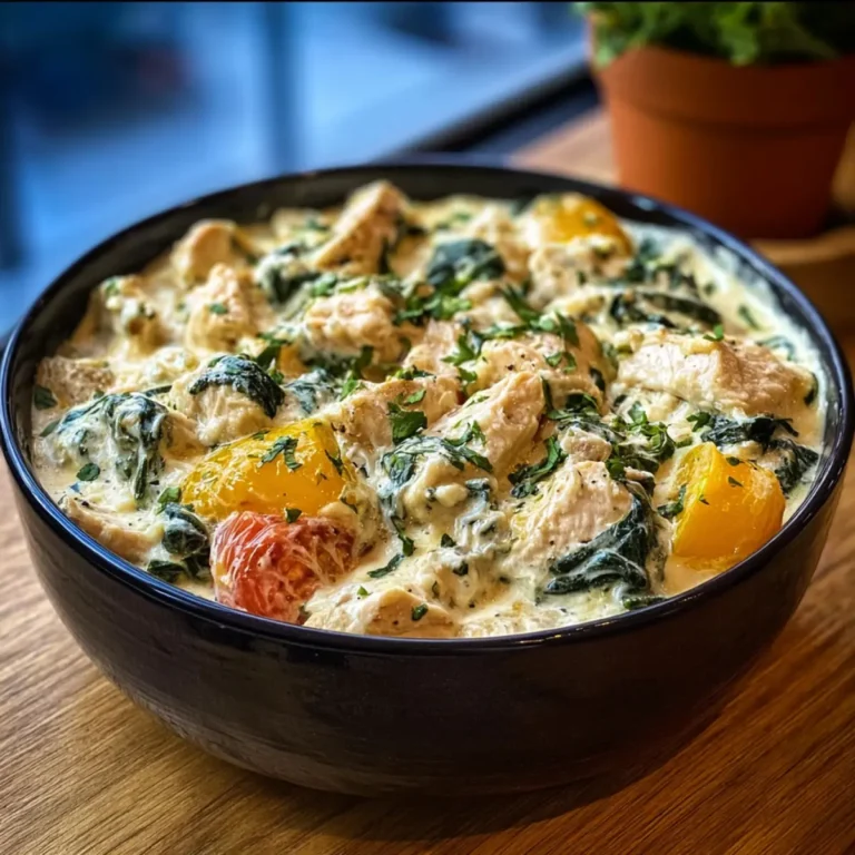 Creamy Chicken and Spinach Casserole