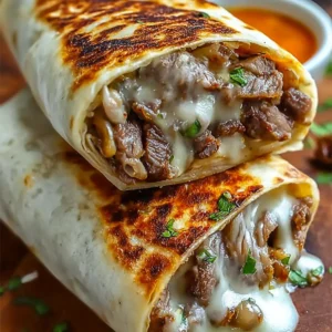 Crispy Philly Cheesesteak Grilled Wraps
