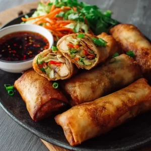 Crispy Tofu Spring Rolls