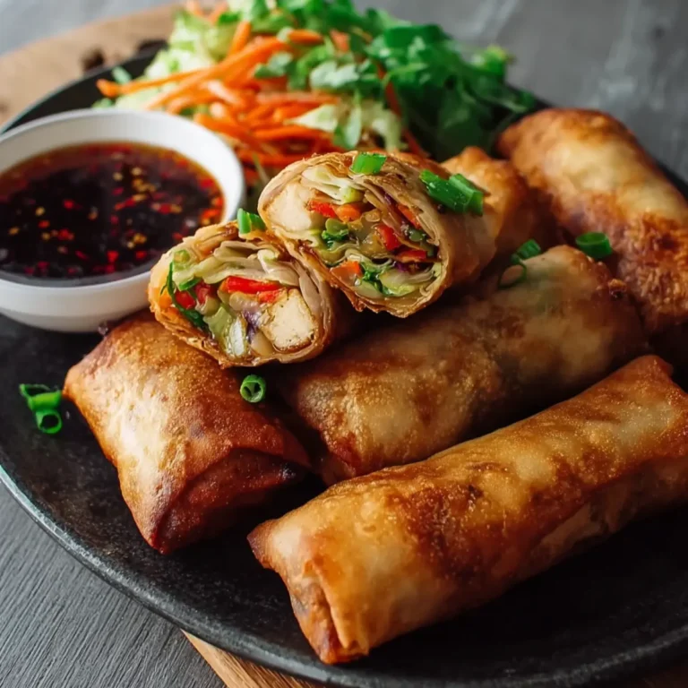 Crispy Tofu Spring Rolls