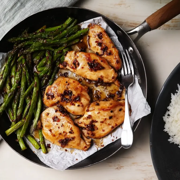 Honey Garlic Chicken and Asparagus