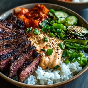 Korean BBQ Steak Bowls